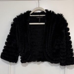 BCBG Real Rabbit Fur